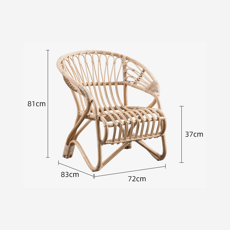 ラタン調ラウンジチェア
