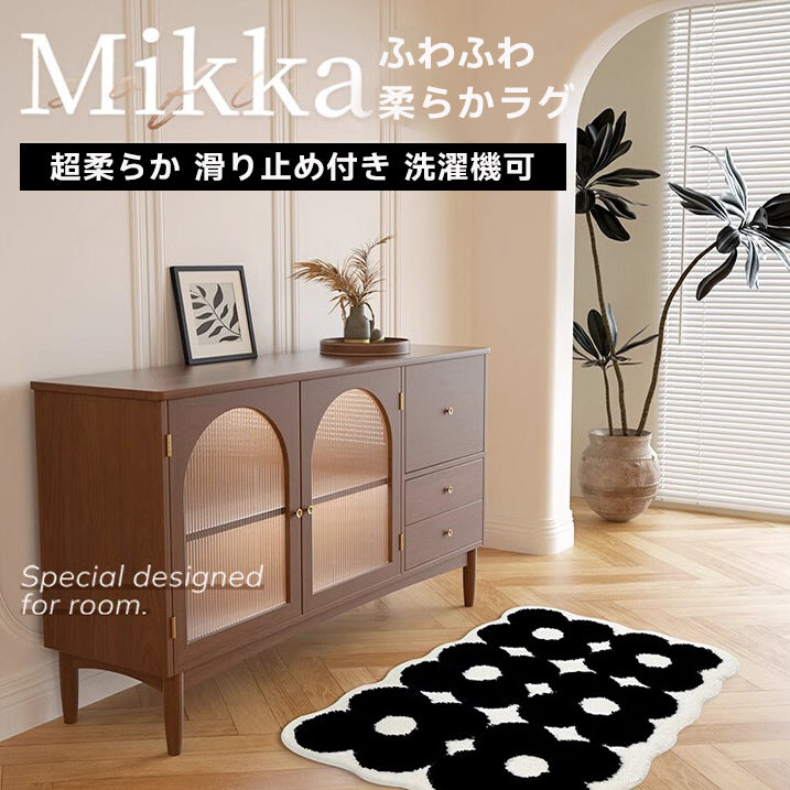 Mikka ふわふわ柔らかラグ